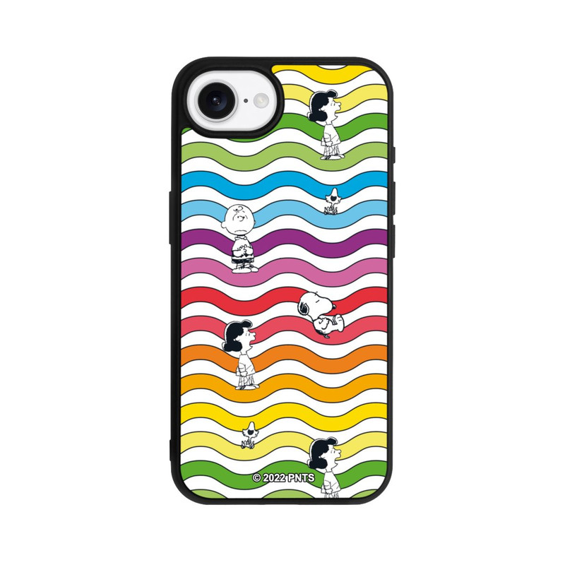 iPhone 16e Base Case Snoopy Pattern Rainbow