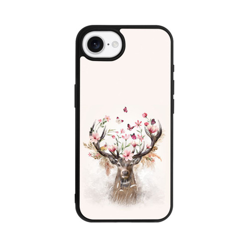 Apple iPhone 16e Base Case Hirsch Blumen Geweih