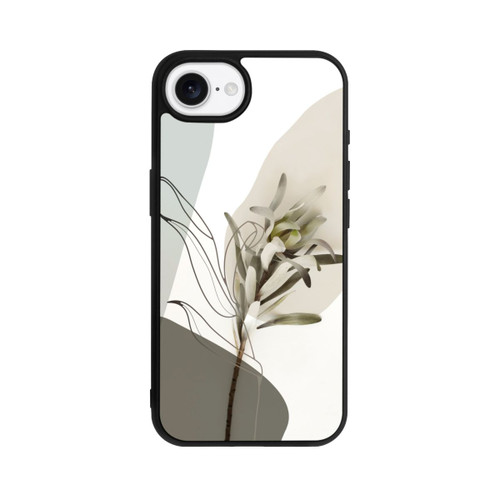 Apple iPhone 16e Base Case Boho Line Art Olivgrün