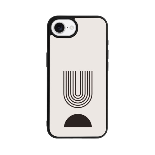 Apple iPhone 16e Base Case Moderne Kunst Schwarze Linien