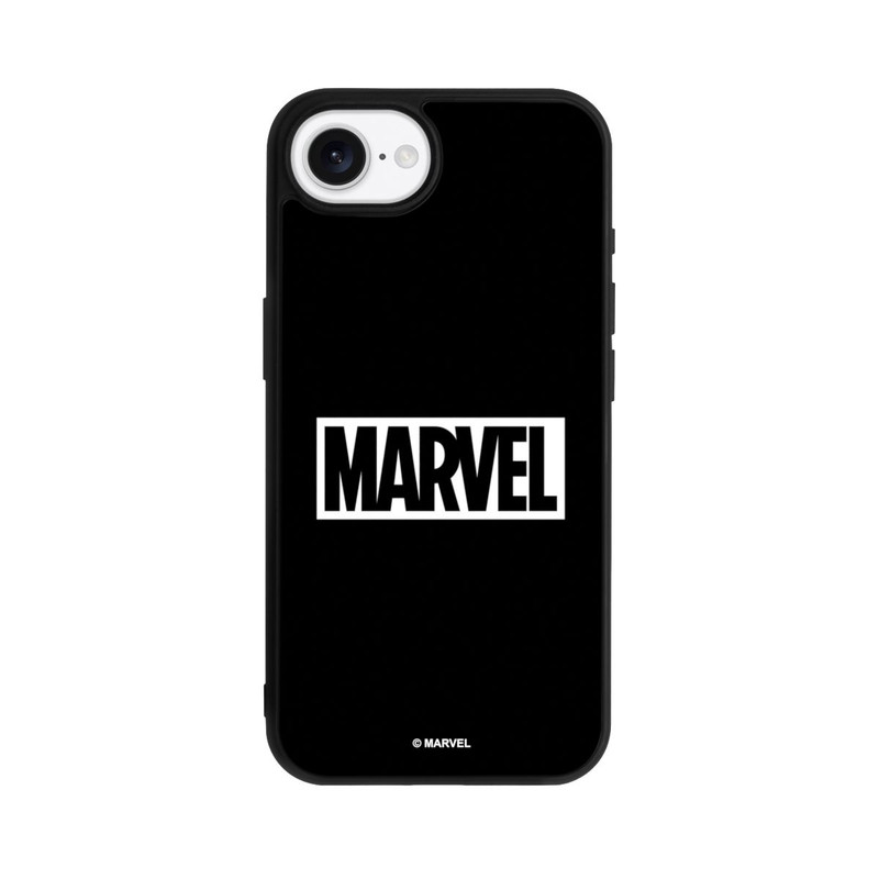 iPhone 16e Base Case Marvel Logo Black