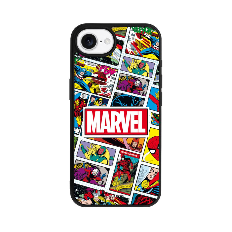 iPhone 16e Base Case Marvel Comic Pattern