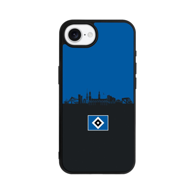 iPhone 16e Base Case HSV Skyline Blau Schwarz
