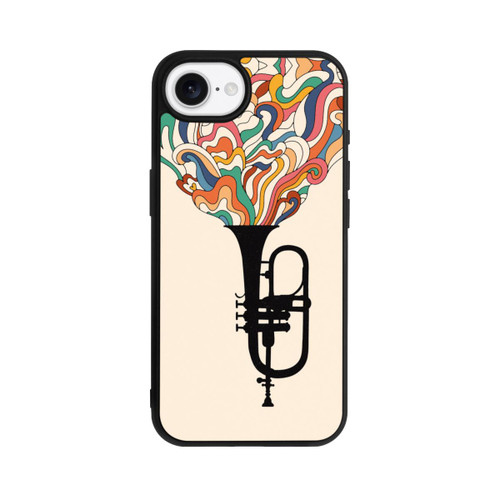 Apple iPhone 16e Base Case Flügelhorn Jazz bunt