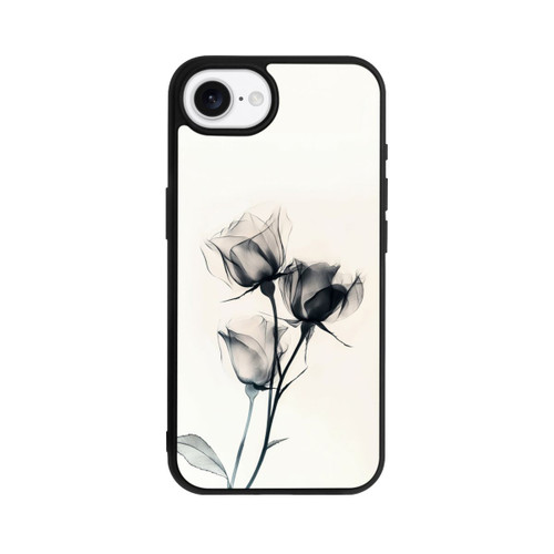 Apple iPhone 16e Base Case Schwarze Blume