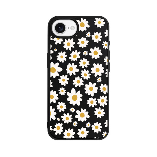 Apple iPhone 16e Base Case Daisy Flower Seamless Pattern Transparent