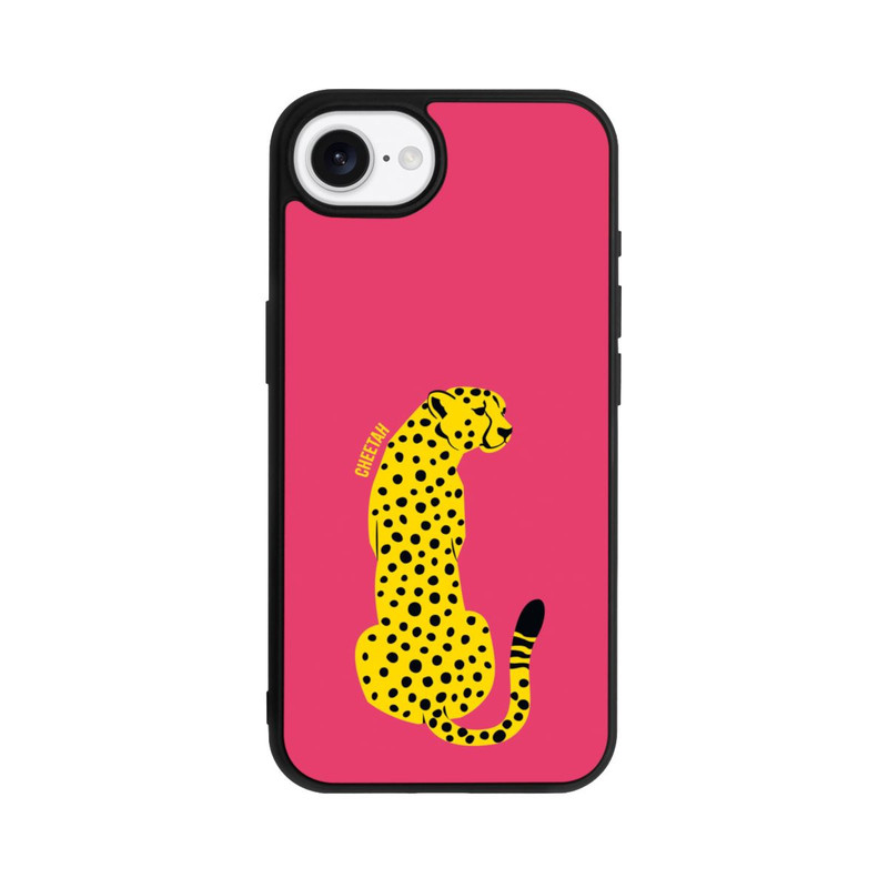 iPhone 16e Base Case Colourful Yellow Cat