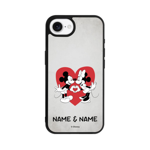 Apple iPhone 16e Base Case Minnie und Micky Personalisierbar