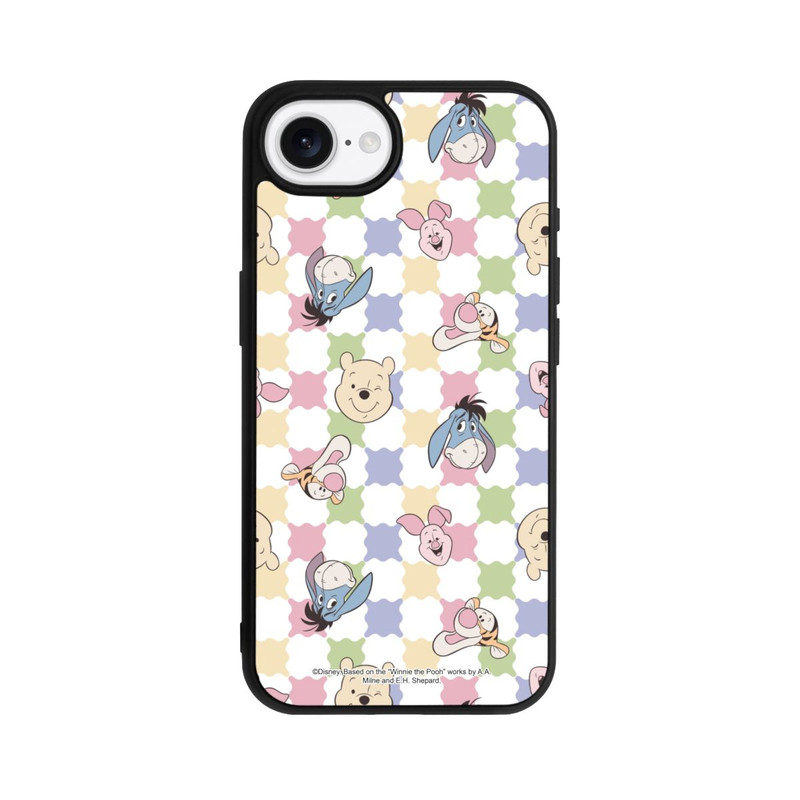 iPhone 16e Base Case Winnie Puuh und Freunde farbenfrohes Muster