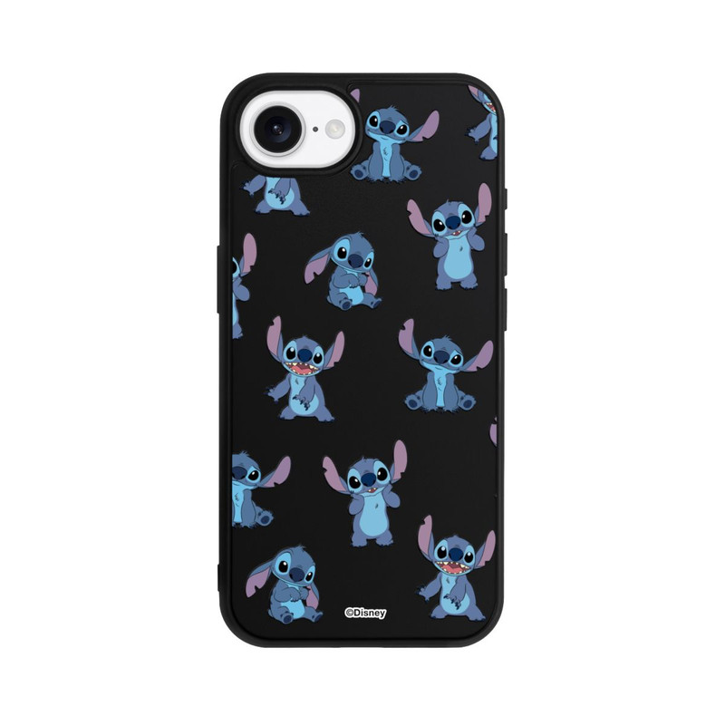 iPhone 16e Base Case Stitch Faces Pattern Transparent