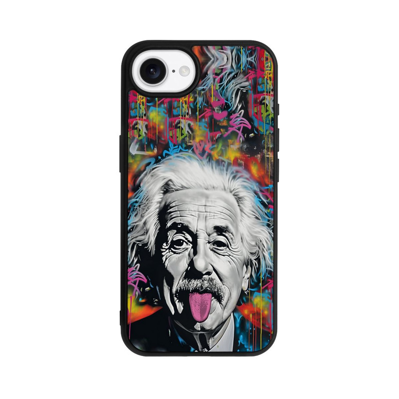 iPhone 16e Base Case Physiker Bunte Zunge Raus