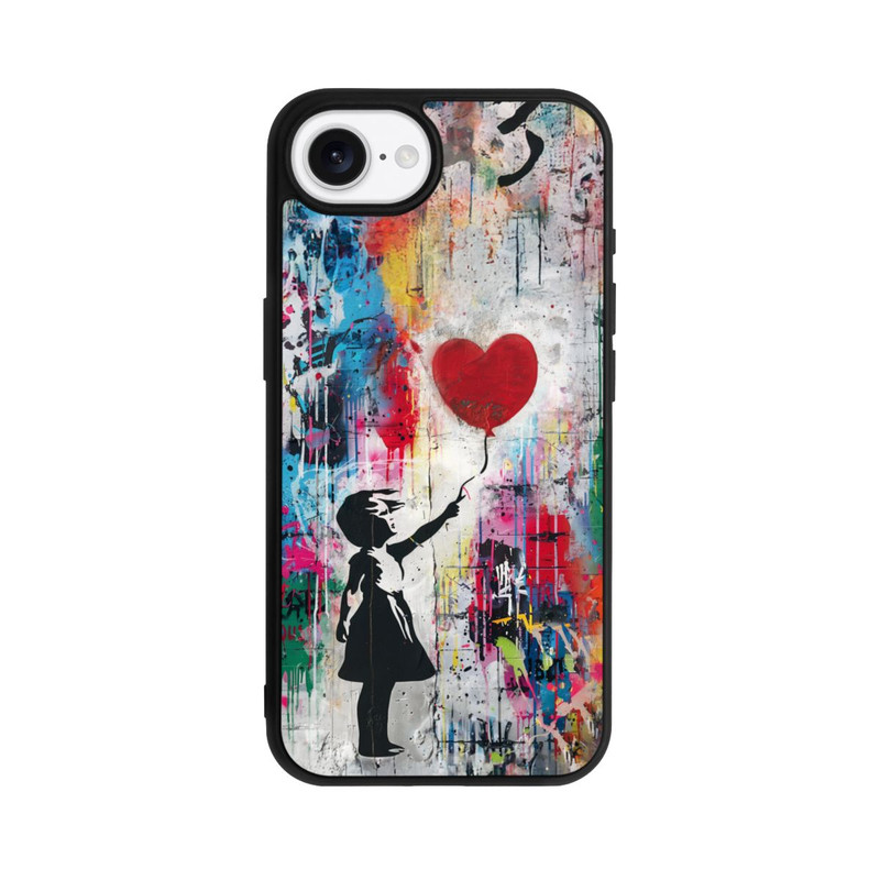 iPhone 16e Base Case Balloon Girl Colorful