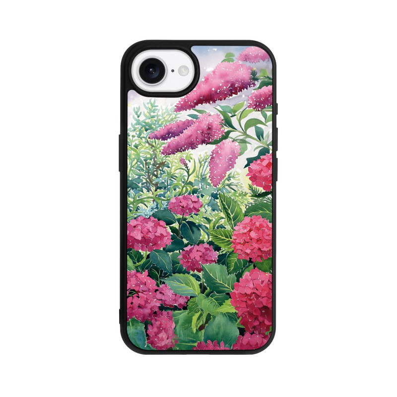iPhone 16e Base Case Garden Hydrangeas and Buddleia by Christopher Ryland