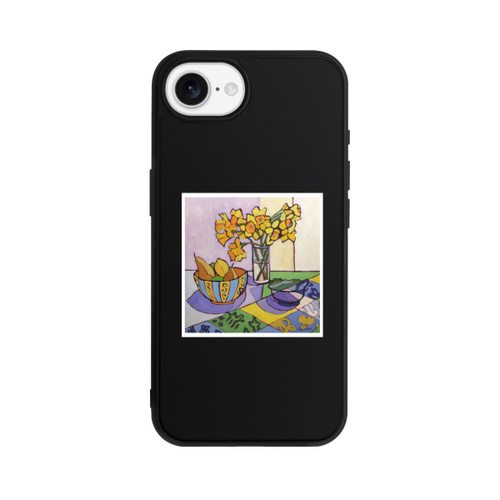 Apple iPhone 16e Base Case Daffodil Patchwork, 2023, by Catherine J Martzloff