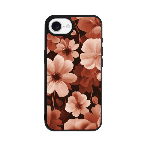 Apple iPhone 16e Base Case Rote Negativblumen mit KI