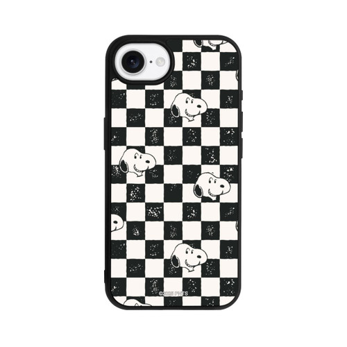 Apple iPhone 16e Base Case Snoopy Heads Checked Pattern