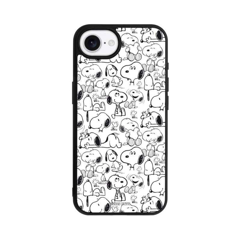 iPhone 16e Base Case Classic Snoopy Pattern White