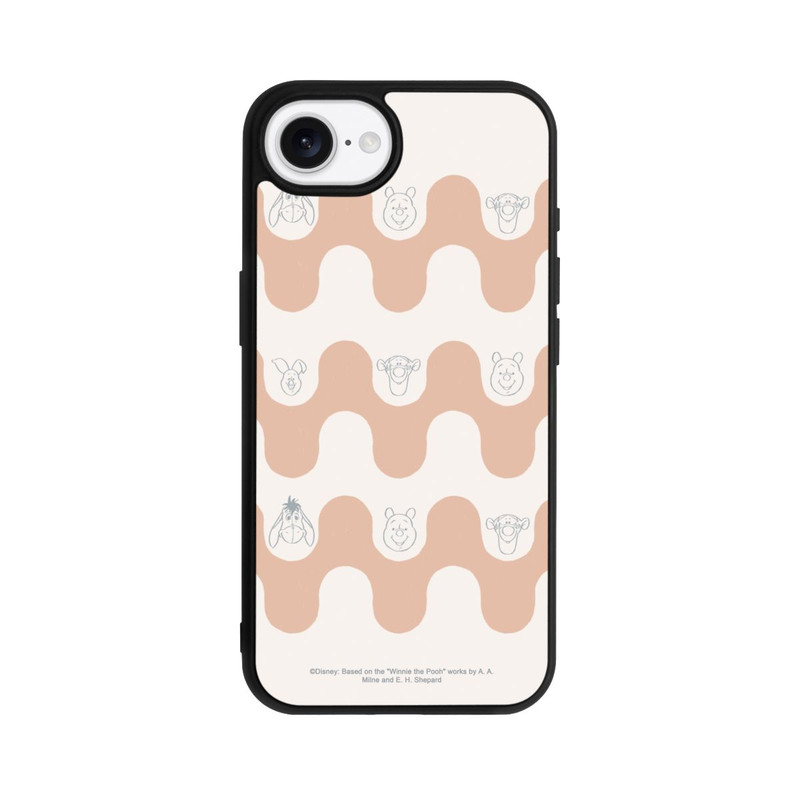 iPhone 16e Base Case Winnie Puuh und Freunde Wellenmuster