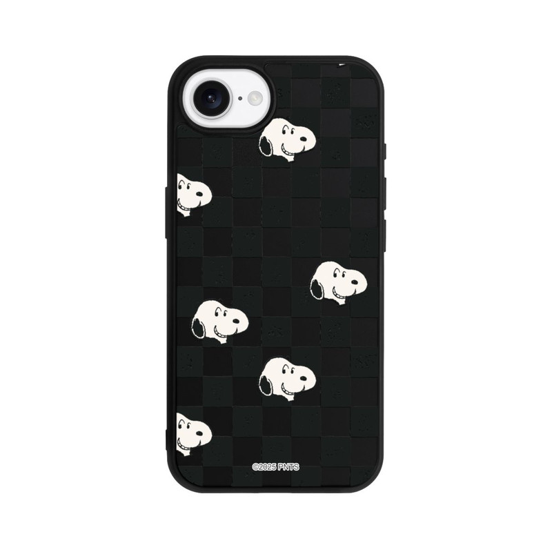 iPhone 16e Base Case Snoopy Checked Pattern