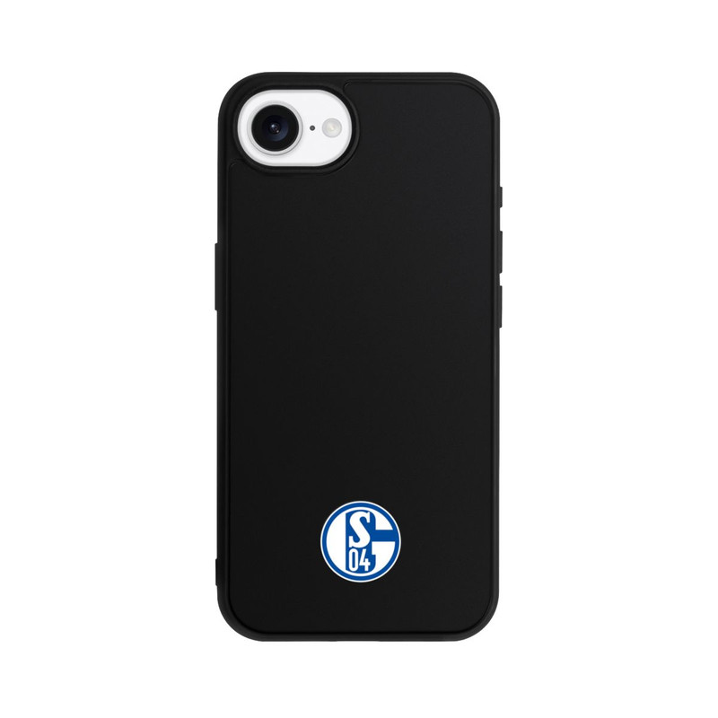 iPhone 16e Base Case FC Schalke 04 Logo Klein Transparent