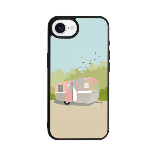 Apple iPhone 16e Base Case Retro Glamping by Roberta Murray