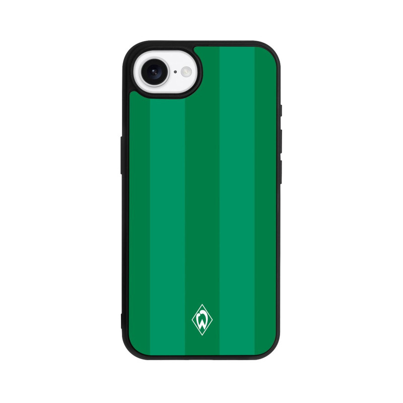 iPhone 16e Base Case Werder Bremen Grün gestreift