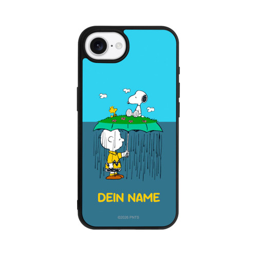 Apple iPhone 16e Base Case Charlie Brown Regen Personalisierbar
