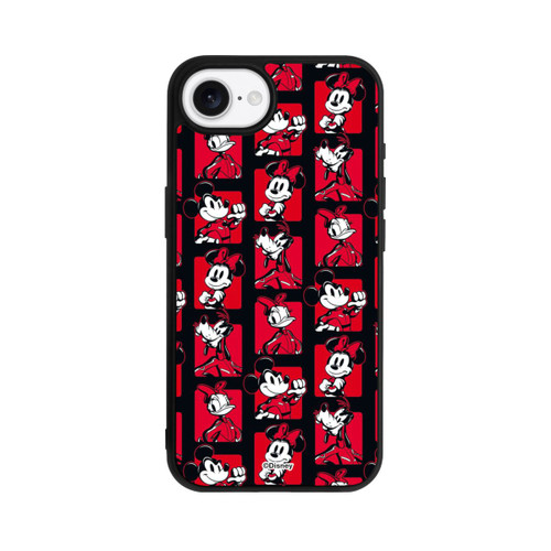 Apple iPhone 16e Base Case Micky Maus Racing Muster Rot