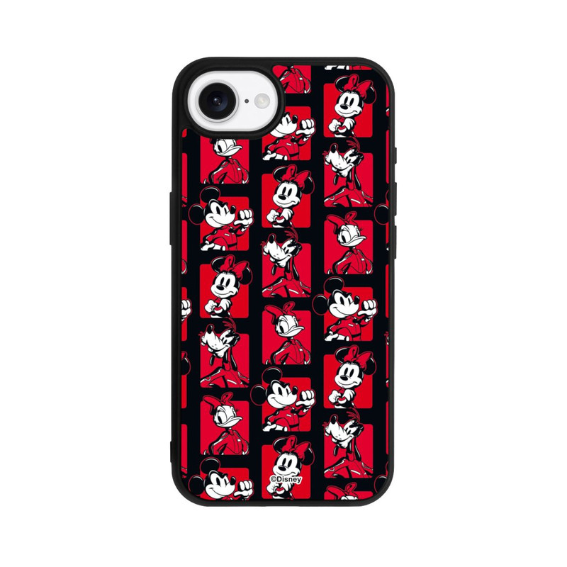 iPhone 16e Base Case Micky Maus Racing Muster Rot