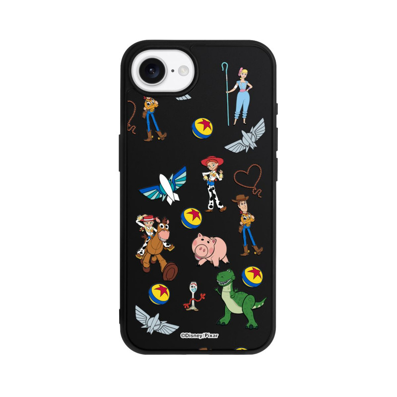 iPhone 16e Base Case Toy Story 5 Hero Toys Pattern Transparent