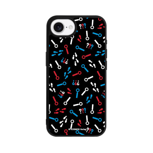 Apple iPhone 16e Base Case Drei Fragezeichen Detektiv Muster