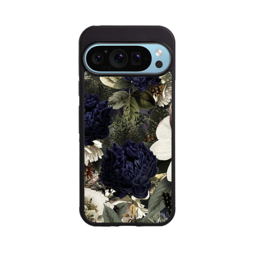 Google Pixel 9 Pro XL Base Case Dunkle Mitternachts Barock Vintage Blumen