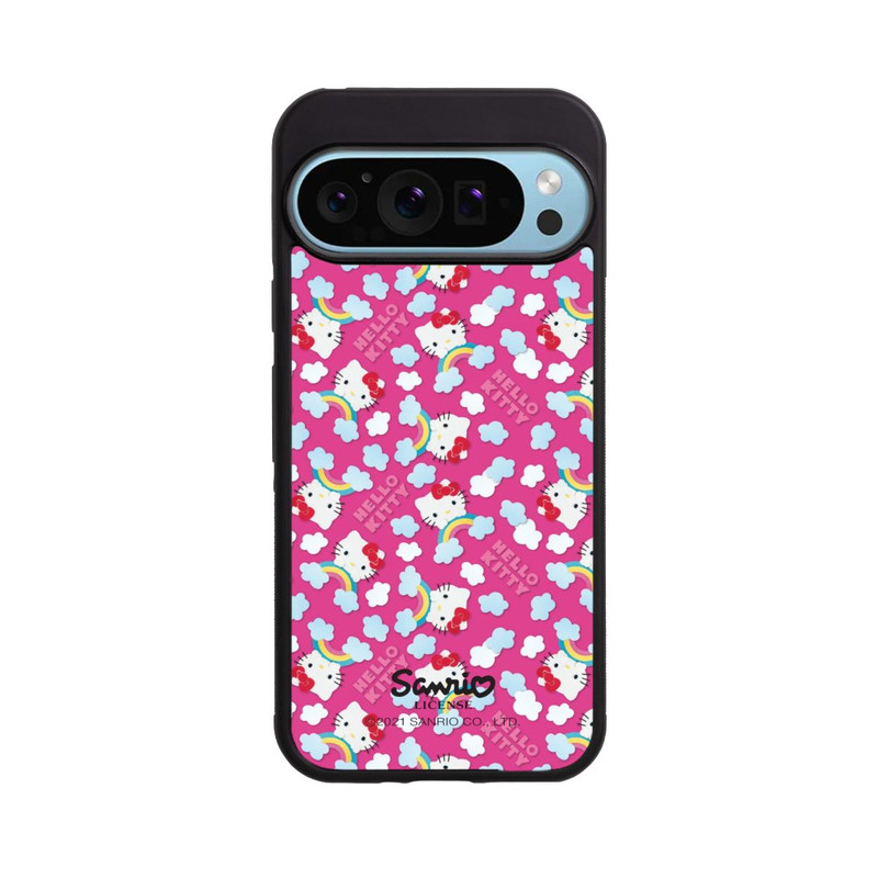 Pixel 9 Pro XL Base Case Hello Kitty Regenbogenmuster
