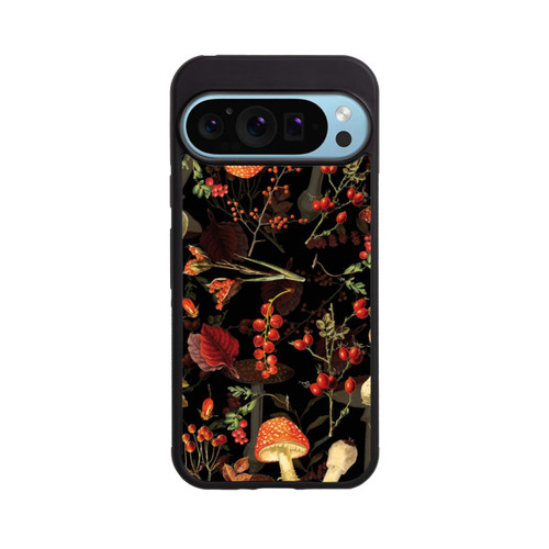 Google Pixel 9 Pro XL Base Case Pilzmuster Schwarz
