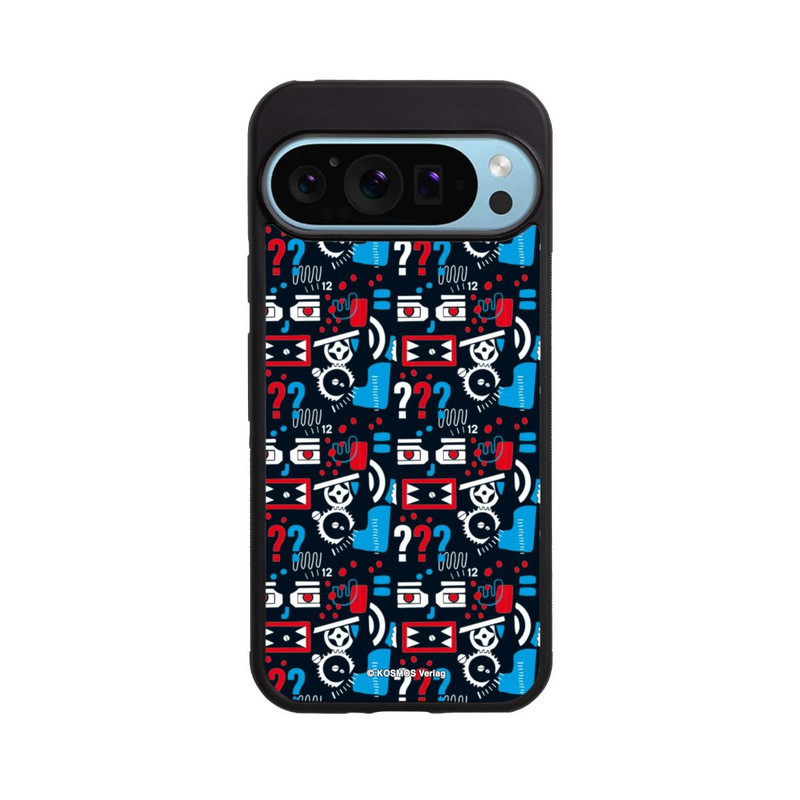 Pixel 9 Pro XL Base Case Drei Fragezeichen Wildes Muster