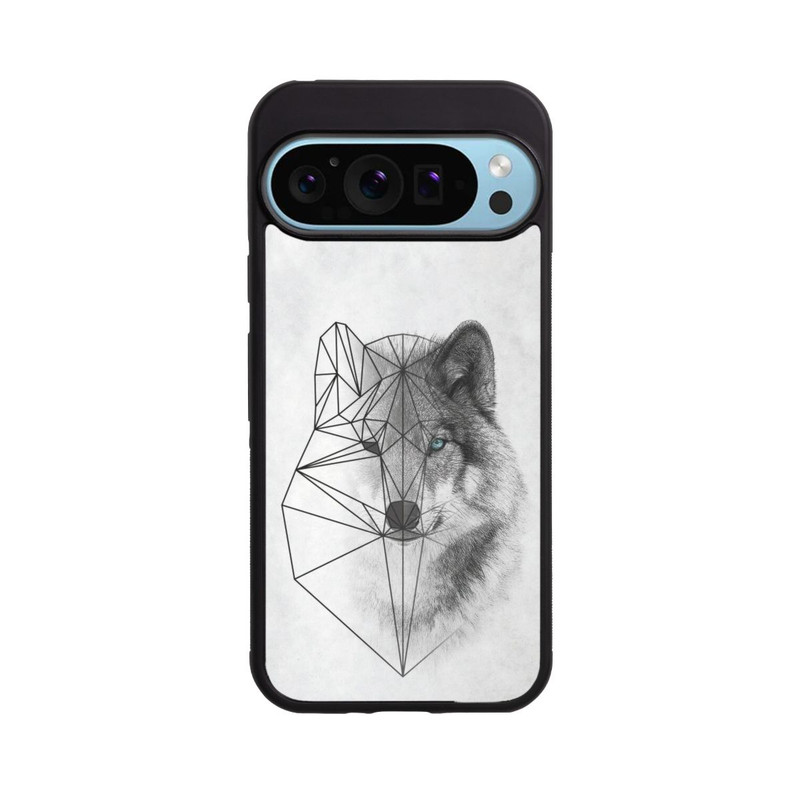 Pixel 9 Pro XL Base Case Polygonaler Wolf