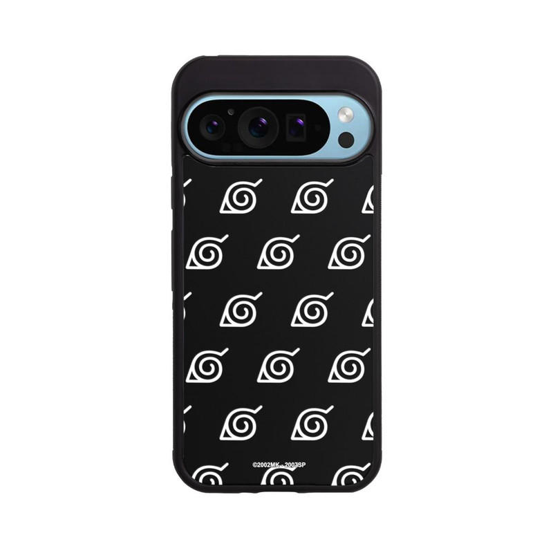 Pixel 9 Pro XL Base Case Weißes Konoha-Muster Transparent