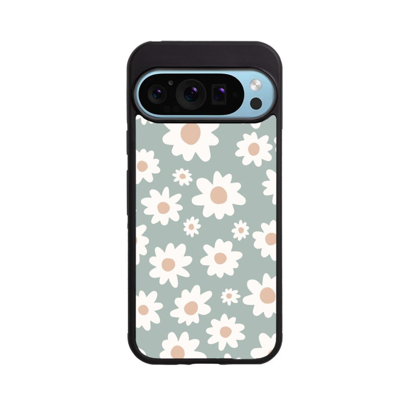 Pixel 9 Pro XL Base Case Gänseblümchen Muster grün