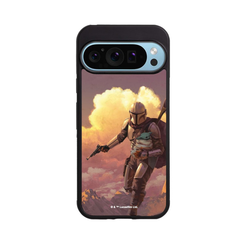 Pixel 9 Pro XL Base Case Der Mandalorianer und Grogu Sonnenguntergang Wolken