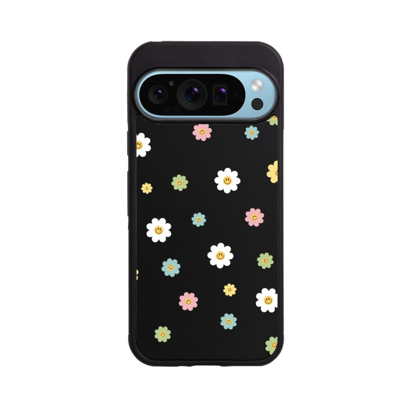 Pixel 9 Pro XL Base Case Flower Power klein transparent