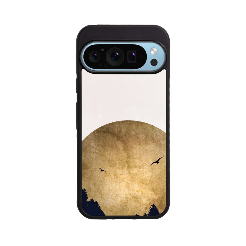 Pixel 9 Pro XL Base Case Zwei Vögel vor Mond