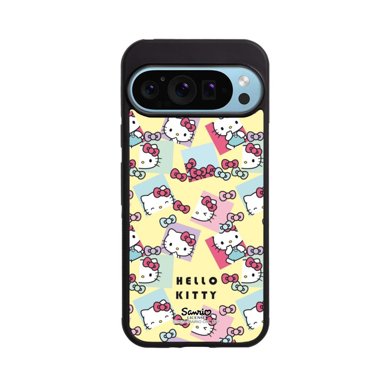 Pixel 9 Pro XL Base Case Hello Kitty Pastellmuster