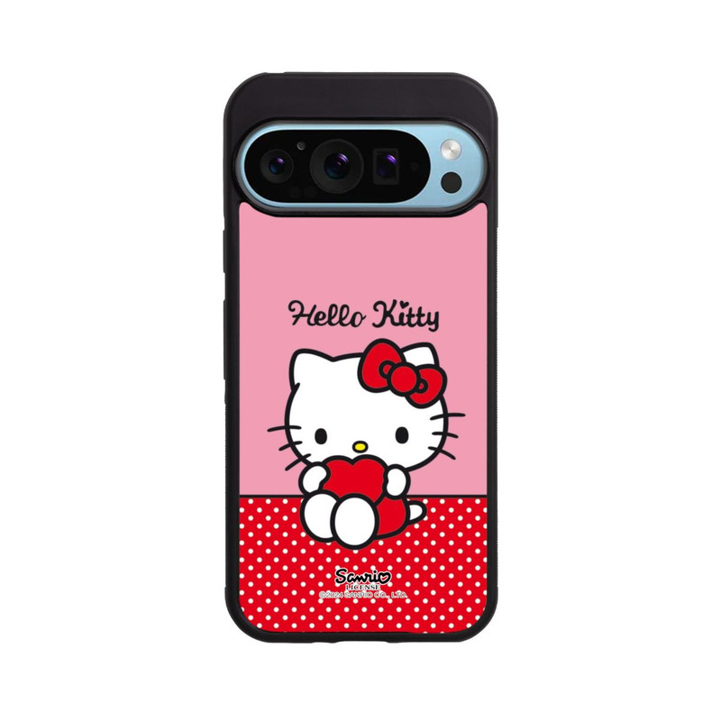Pixel 9 Pro XL Base Case Hello Kitty sitzend mit Herz