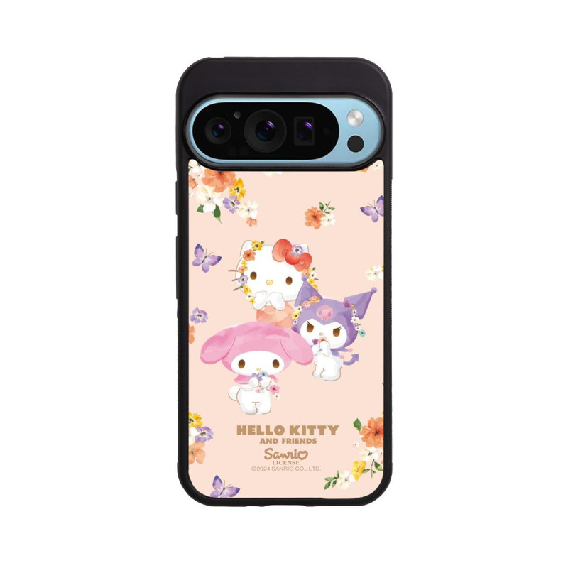 Pixel 9 Pro XL Base Case Hello Kitty Frühlingsblumen