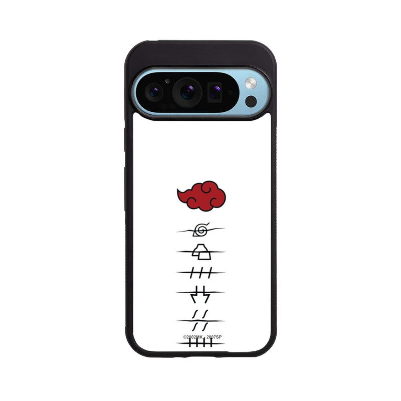 Pixel 9 Pro XL Base Case Akatsuki Mitgliedersymbole Weiß
