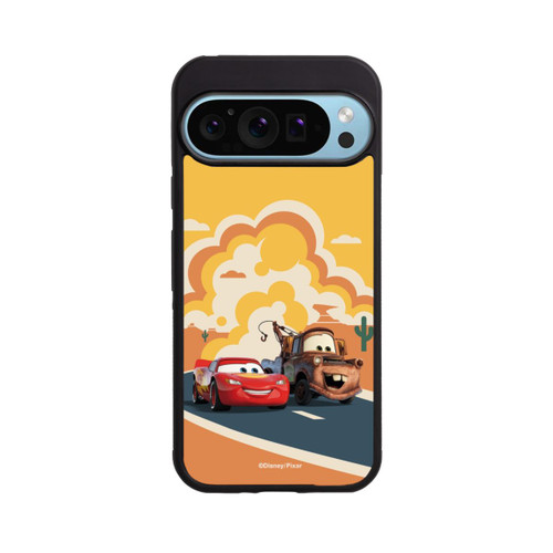 Google Pixel 9 Pro XL Base Case Disney Cars Lightning McQueen Und Hook on the Road