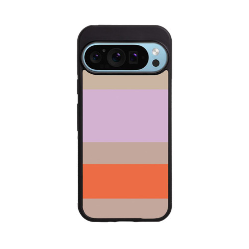 Google Pixel 9 Pro XL Base Case Moca Lila Orange Stripes