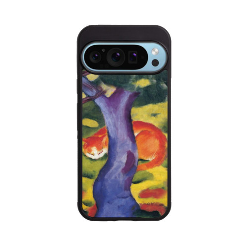 Google Pixel 9 Pro XL Base Case Katze hinter Einem Baum von Franz Marc