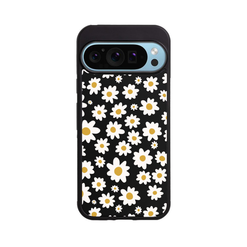 Pixel 9 Pro XL Base Case Daisy Flower Seamless Pattern Transparent