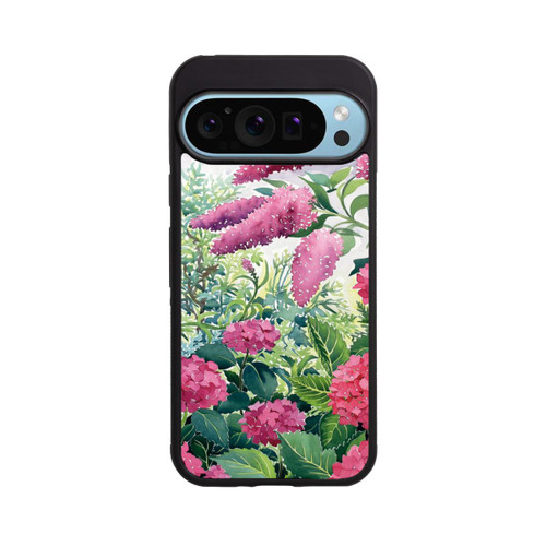 Google Pixel 9 Pro XL Base Case Garden Hydrangeas and Buddleia by Christopher Ryland